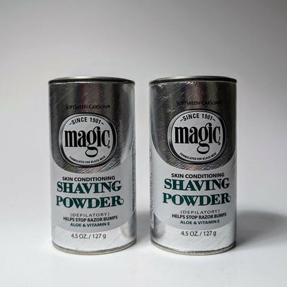 Magic Platinum Skin Conditioning Shaving Powder 4.5 oz (2 Pack)